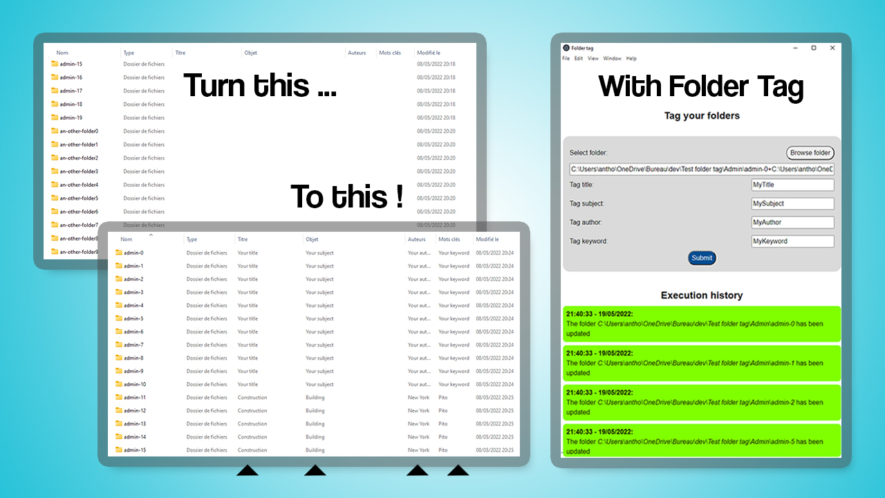 Folder-tag desktop app