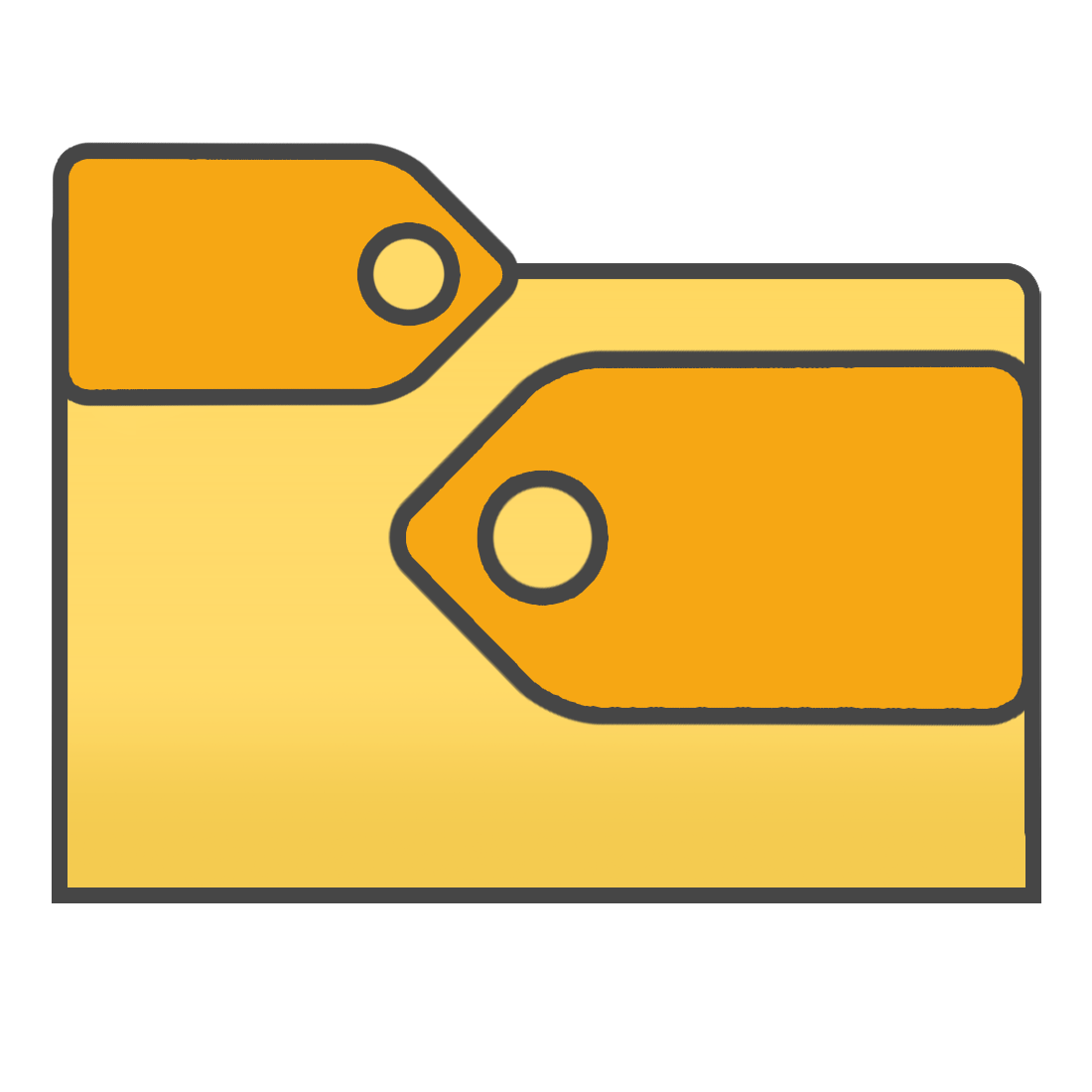 Folder tag logo
